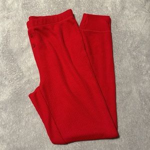 Joe Fresh waffle PJ pants | Red | Small